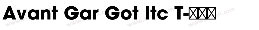 Avant Gar Got Itc T字体转换